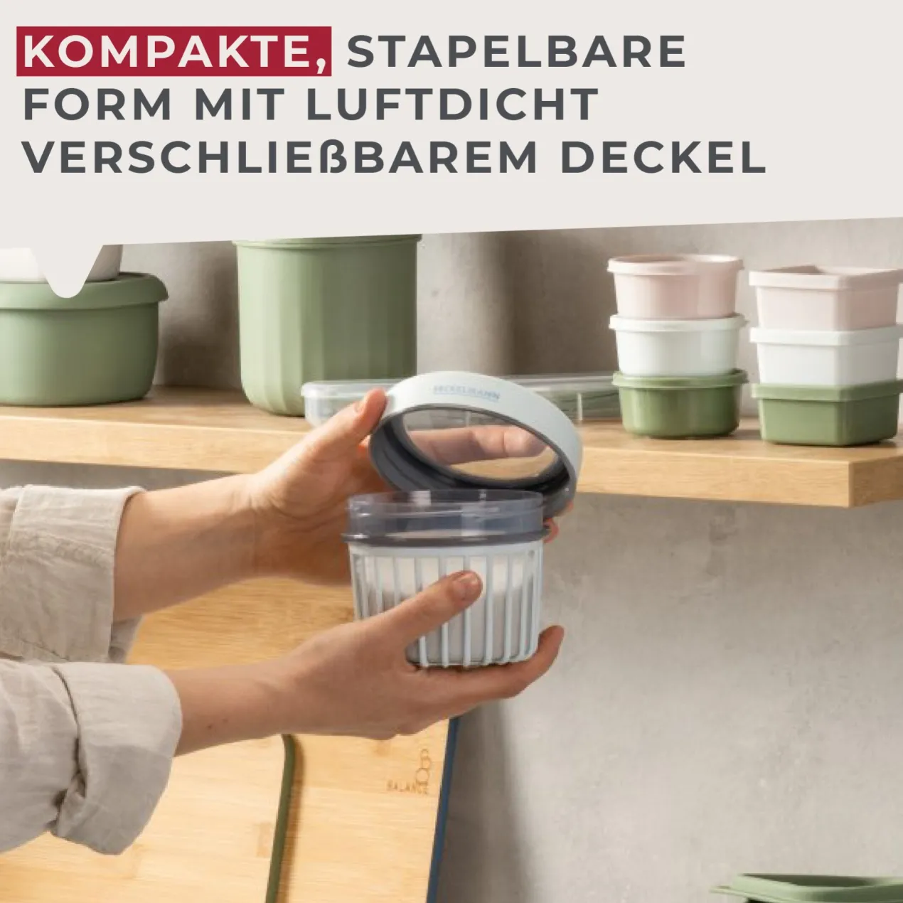 Vorratsdose Be The Move, gerillt, 500ml, hellblau