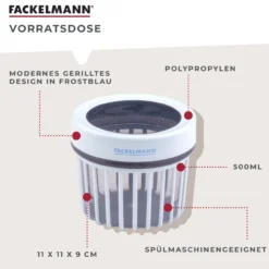 Vorratsdose Be The Move, gerillt, 500ml, hellblau