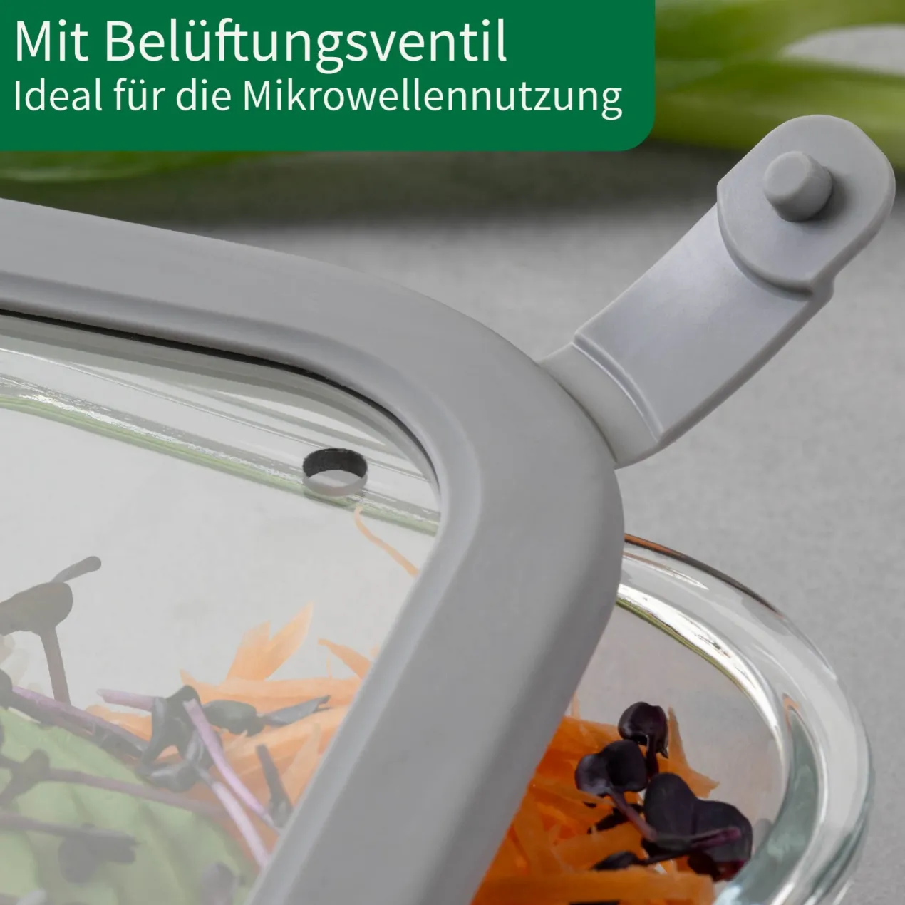 Vorratsdose Glas, eckig, 800ml