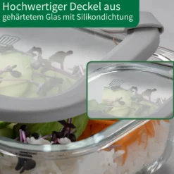 Vorratsdose Glas, eckig, 800ml