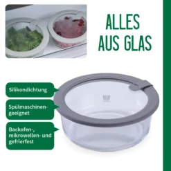 Vorratsdose Glas, rund, 950ml