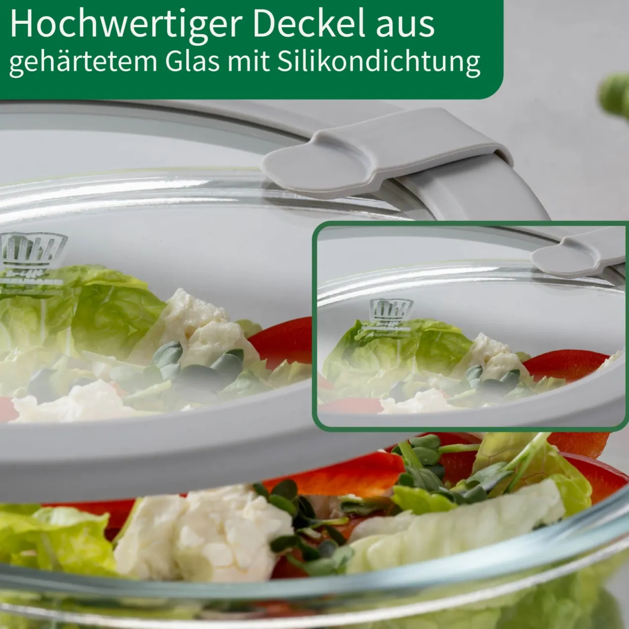 Vorratsdose Glas, rund, 400ml