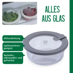 Vorratsdose Glas, rund, 400ml
