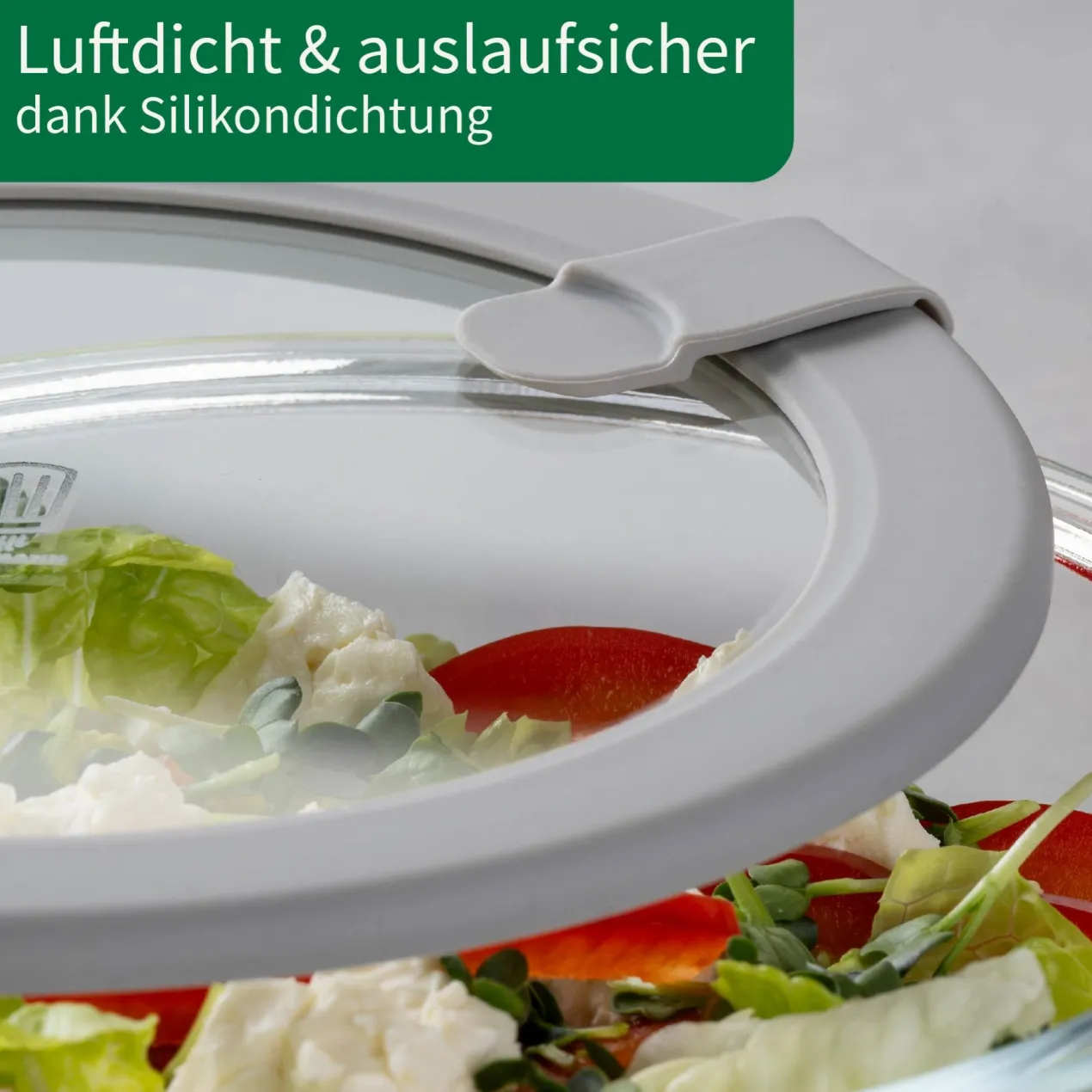 Vorratsdose Glas, rund, 600ml