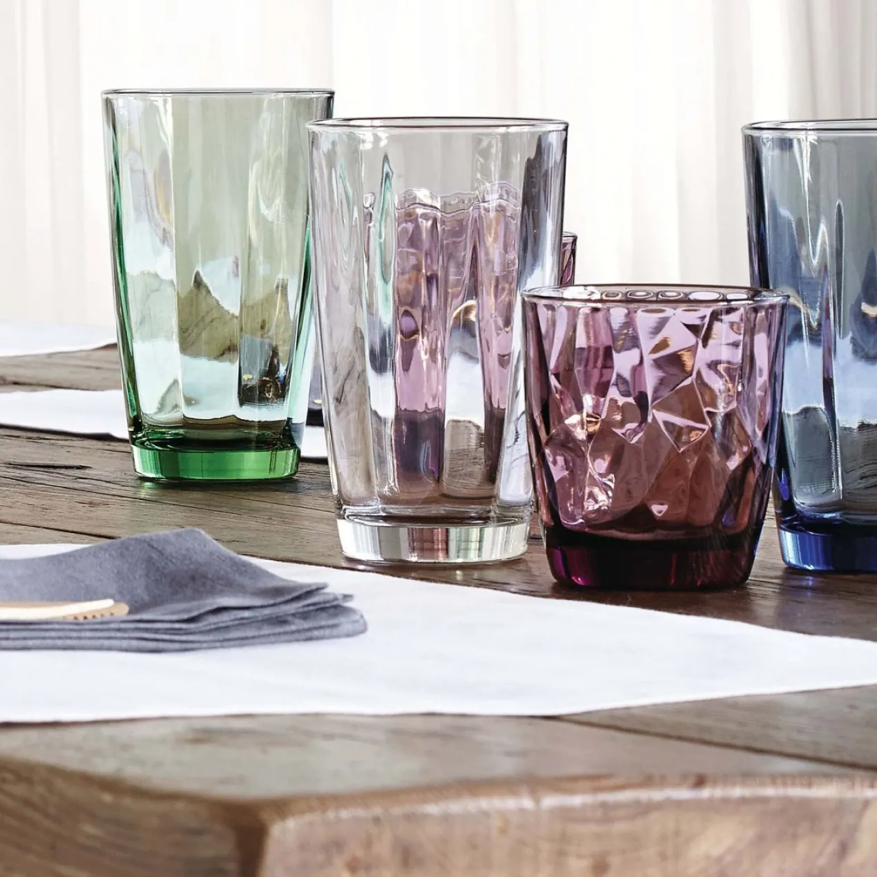 Wassergläser Diamond, 300 ml, 3 Stück, lila