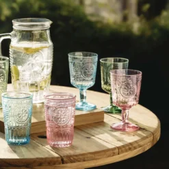 Wassergläser Romantic, 340 ml, 4 Stück, blau
