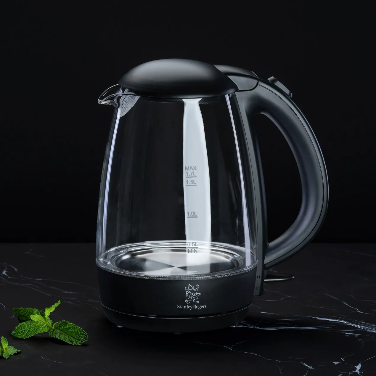 Wasserkocher, Glas, 1,7L