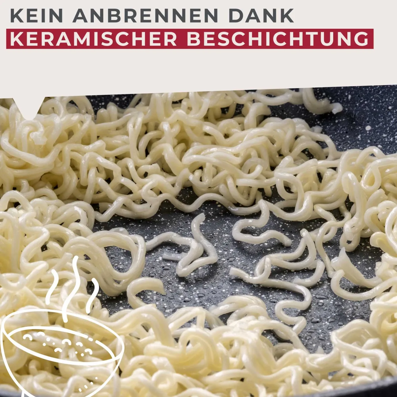 Wokpfanne Cosmo, antihaft, Ø28cm