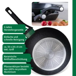 Wokpfanne Hamburg, keramische Antihaft-Beschichtung, Ø28cm