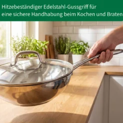Wokpfanne mit Deckel Rosenheim, Ø28cm