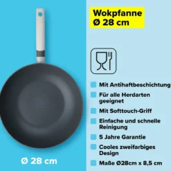 Wokpfanne zweifarbig, Ø28cm