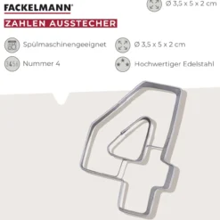 Zahlen-Ausstecher Nr. 4