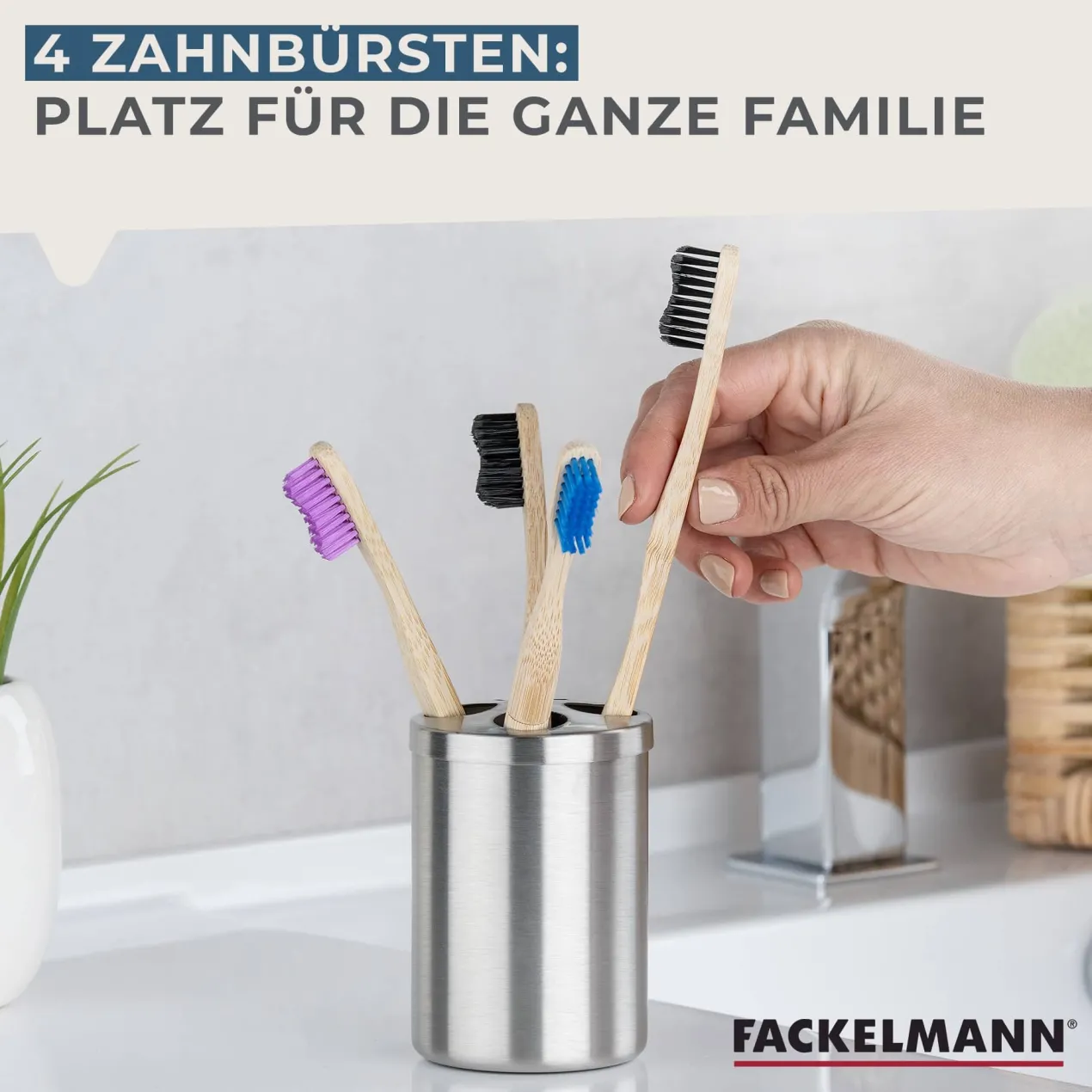 Zahnbürstenhalter, Edelstahl