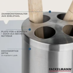 Zahnbürstenhalter, Edelstahl