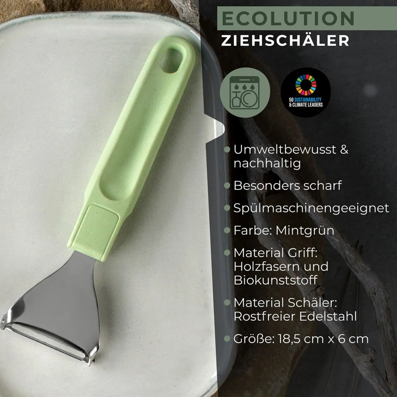 Ziehschäler Ecolution, 18cm